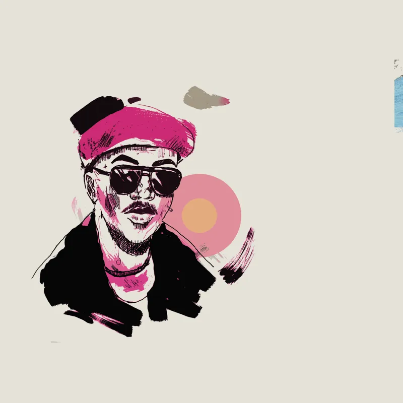 Illustrated portrait of Banele Ndaba