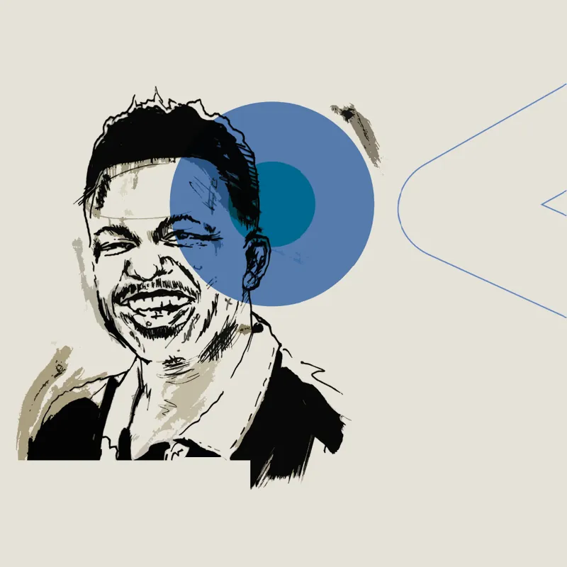 Illustrated portrait of Bongani Baloyi