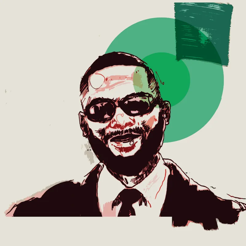 Illustrated portrait of Ervè Bukasa