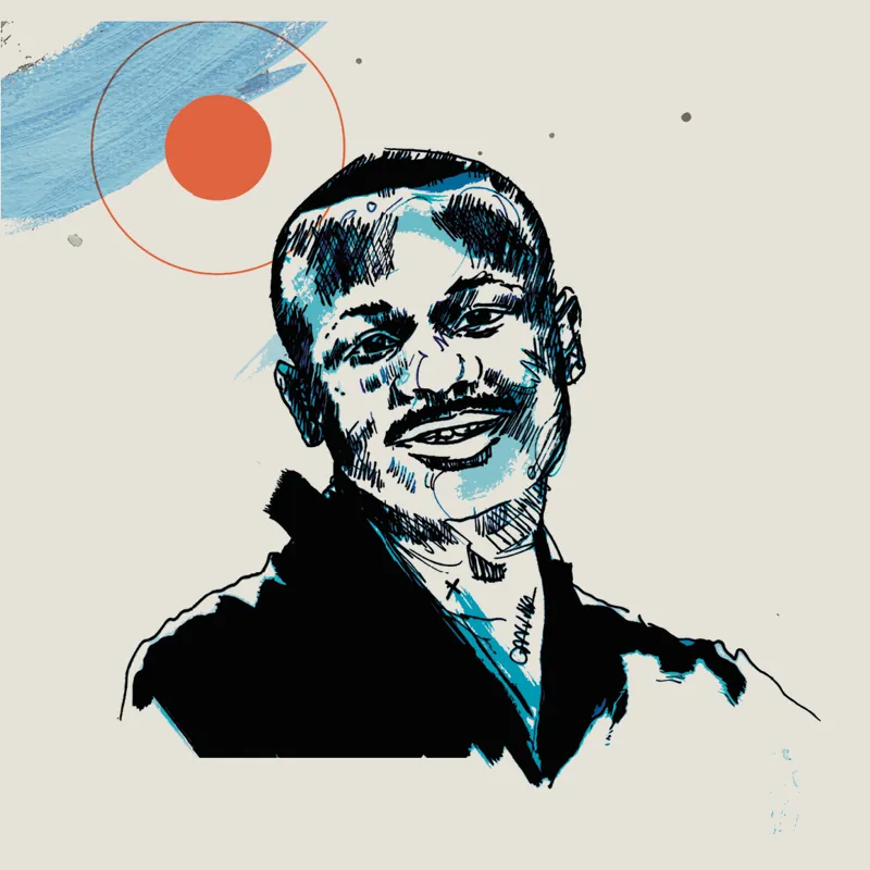 Illustrated portrait of Ndivhuwo Muhanelwa