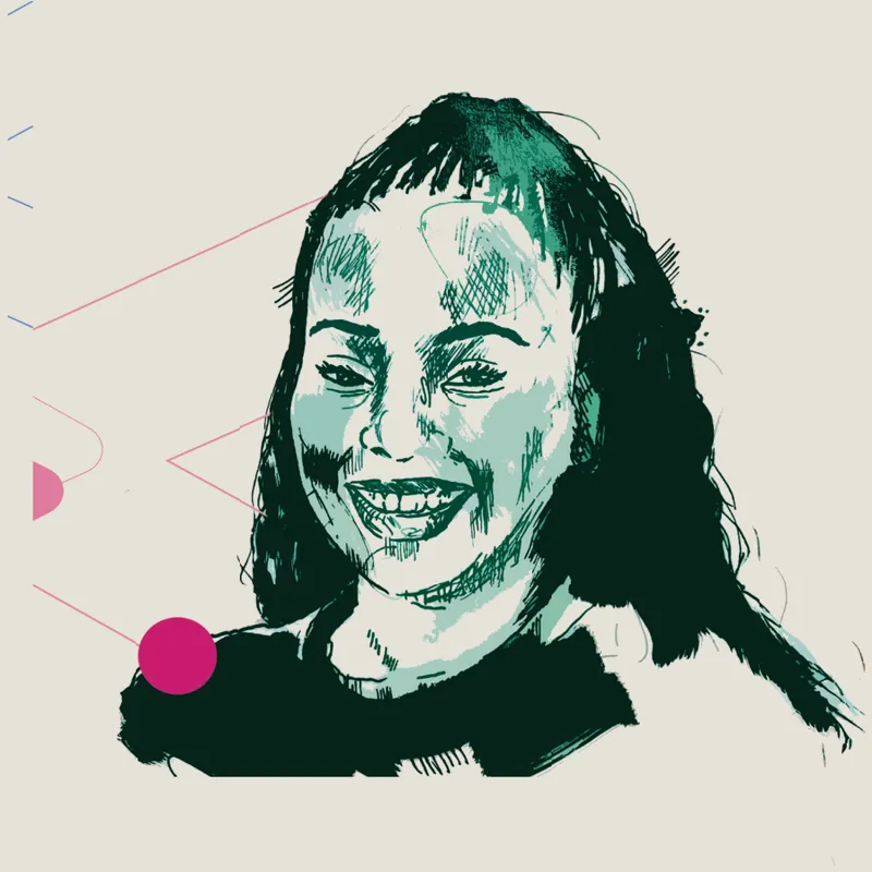 Illustrated portrait of Onezwa Mbola