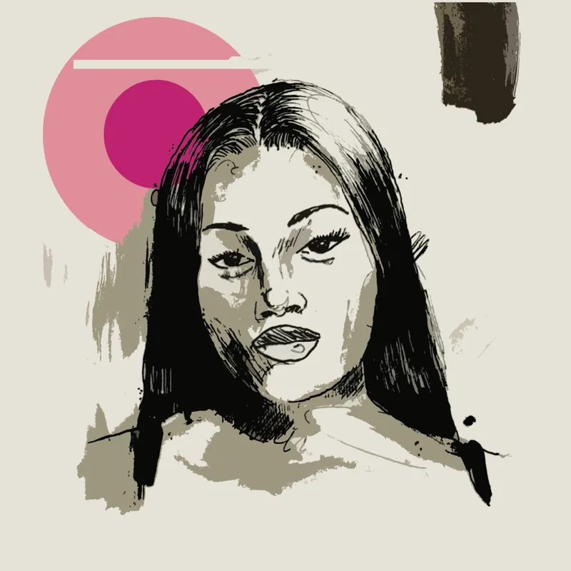 Illustrated portrait of Tefelo Mathabe