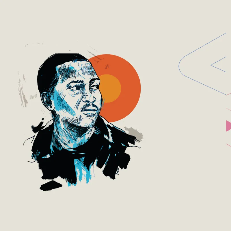 Illustrated portrait of Thato Rampedi