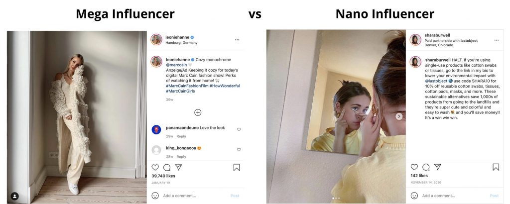 mega vs nano influencers