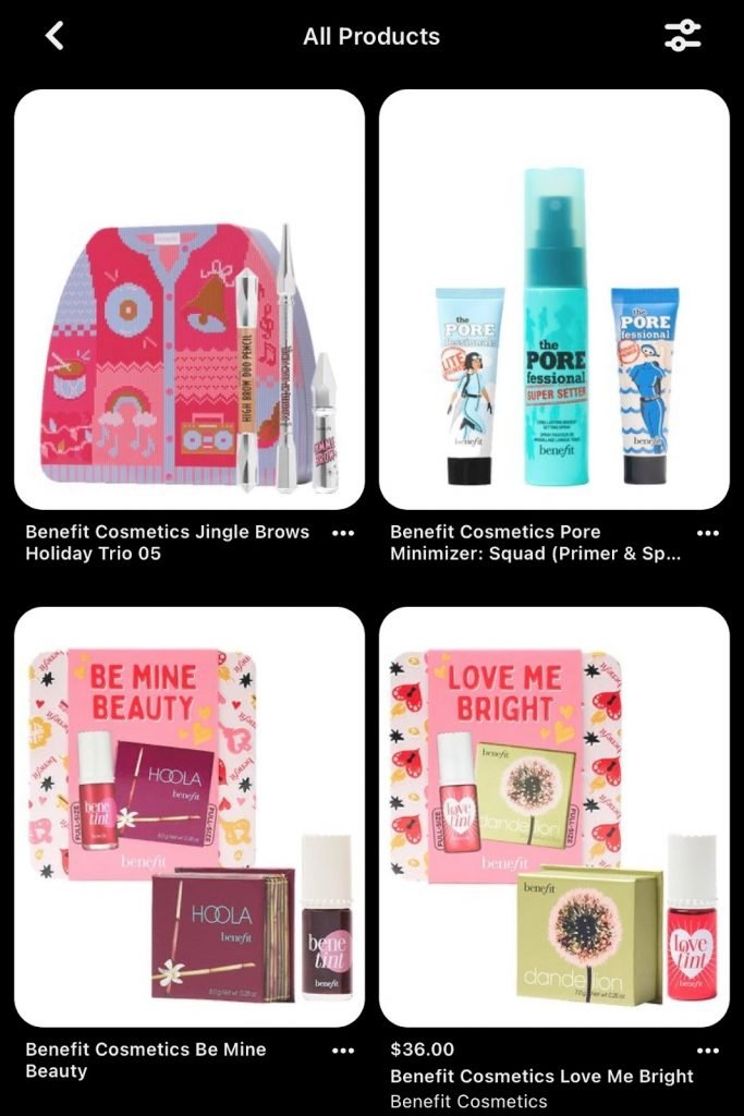 benefit cosmetics social commerce