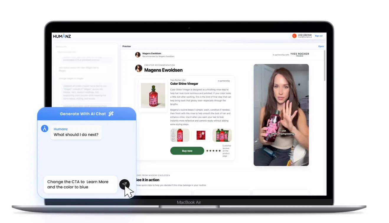 First Aid Beauty custom creator landing page — 'Scented Hydration. Jumbo Size.'
